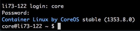Log in as core user Lish Log in as core user Lish