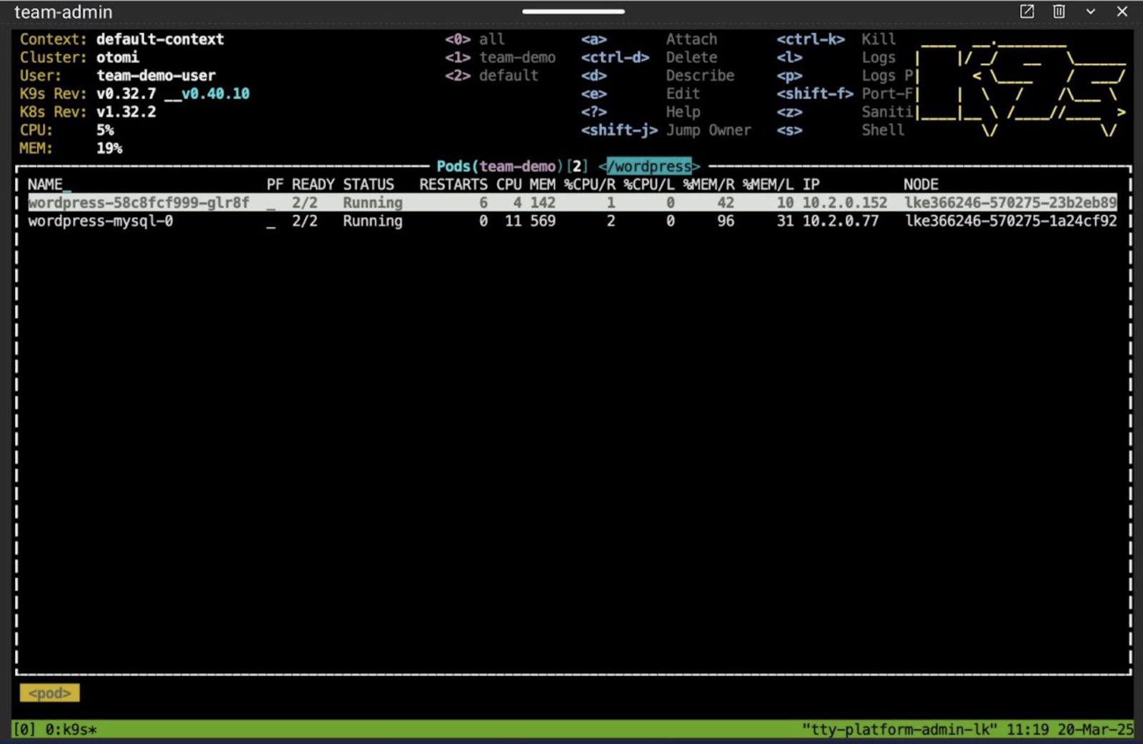 Pod Running