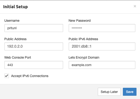 Pritunl Domain Setup